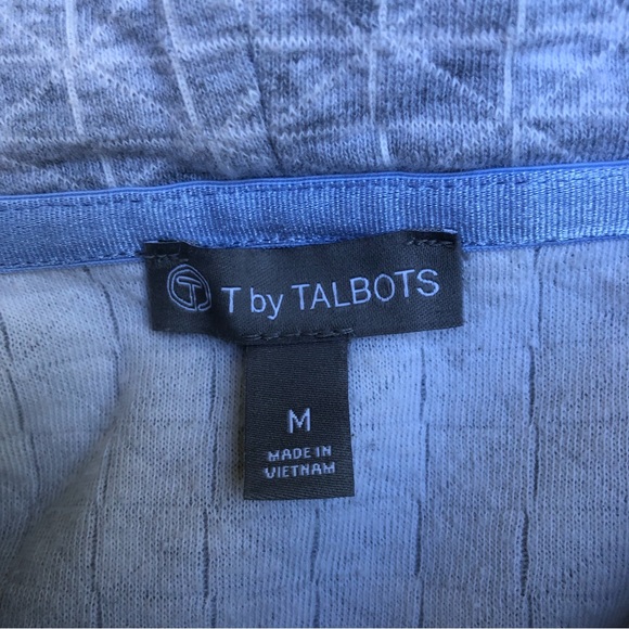 T by Talbots Funnel Neck Gray Top, Size M - Picture 7 of 12
